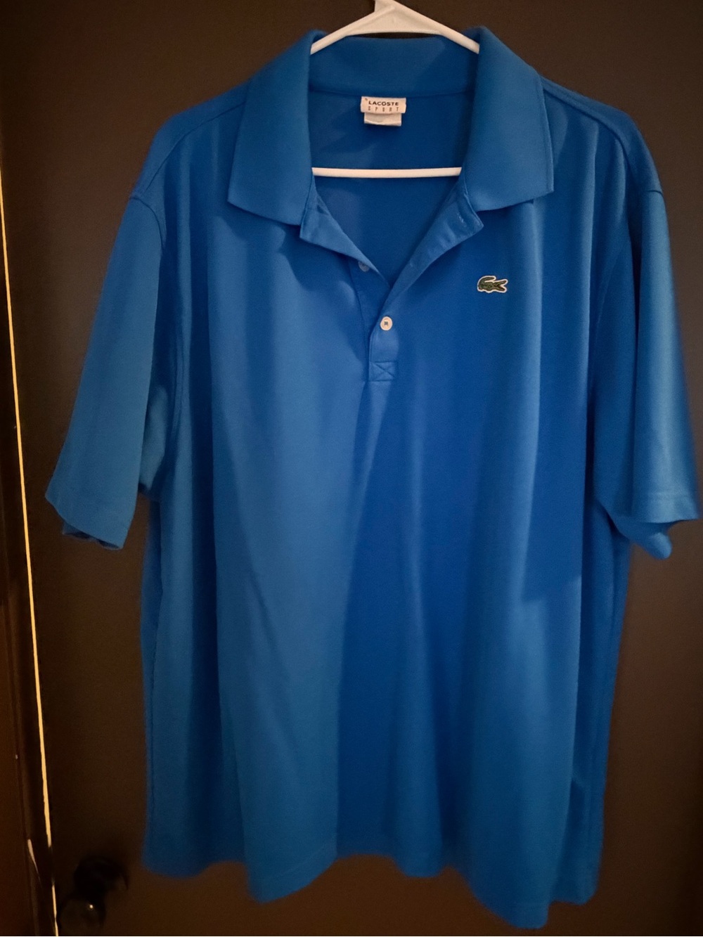 Lacoste Men's Bright Blue Classic Polo with Crocodile Logo XXL